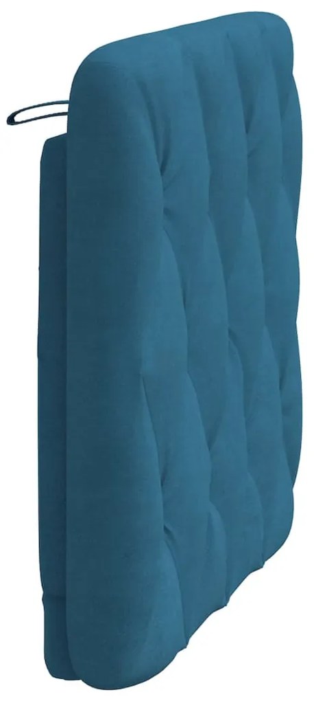 vidaXL Μαξιλάρι για Κεφαλάρι Μπλε 90 εκ. Βελούδο