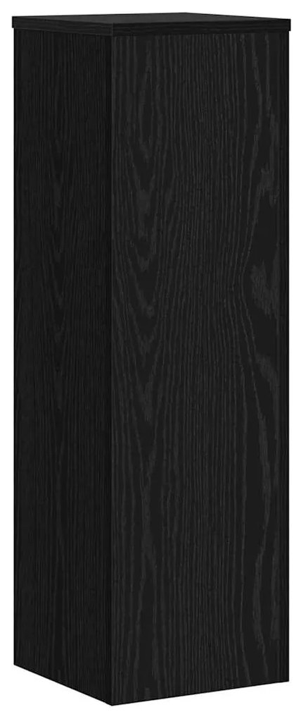 vidaXL Βάση φυτών 2 pcs Μαύρη δρυς 25 x 25 x 80 cm Επεξεργασμένο ξύλο