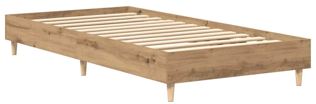 vidaXL Πλαίσιο κρεβατιού χωρίς στρώμα Artisan Oak 75x190 cm