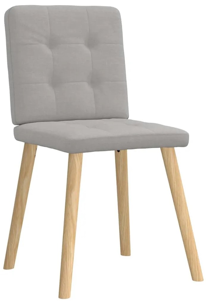 vidaXL Καρέκλες τραπεζαρίας 4 τεμ Cloud Grey Fabric
