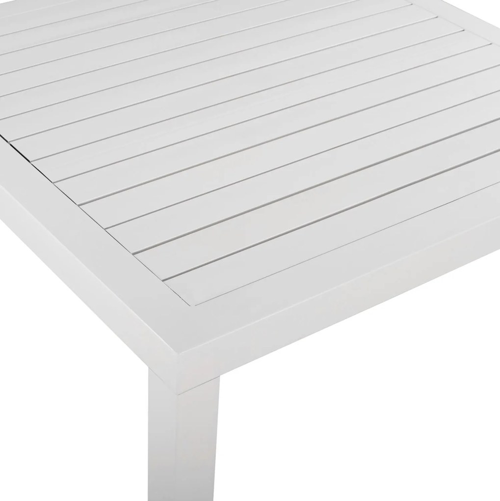 Τραπεζάκι SAHIRA Αλουμινίου Λευκό 80x80x75,5Υ εκ. 80x80x75.5 εκ.