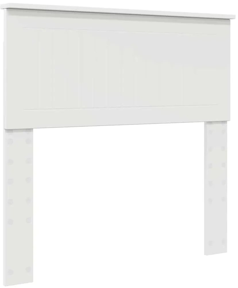 vidaXL Κεφαλάρι με κεφαλάρι Λευκό 90 cm Επεξεργασμένο ξύλο