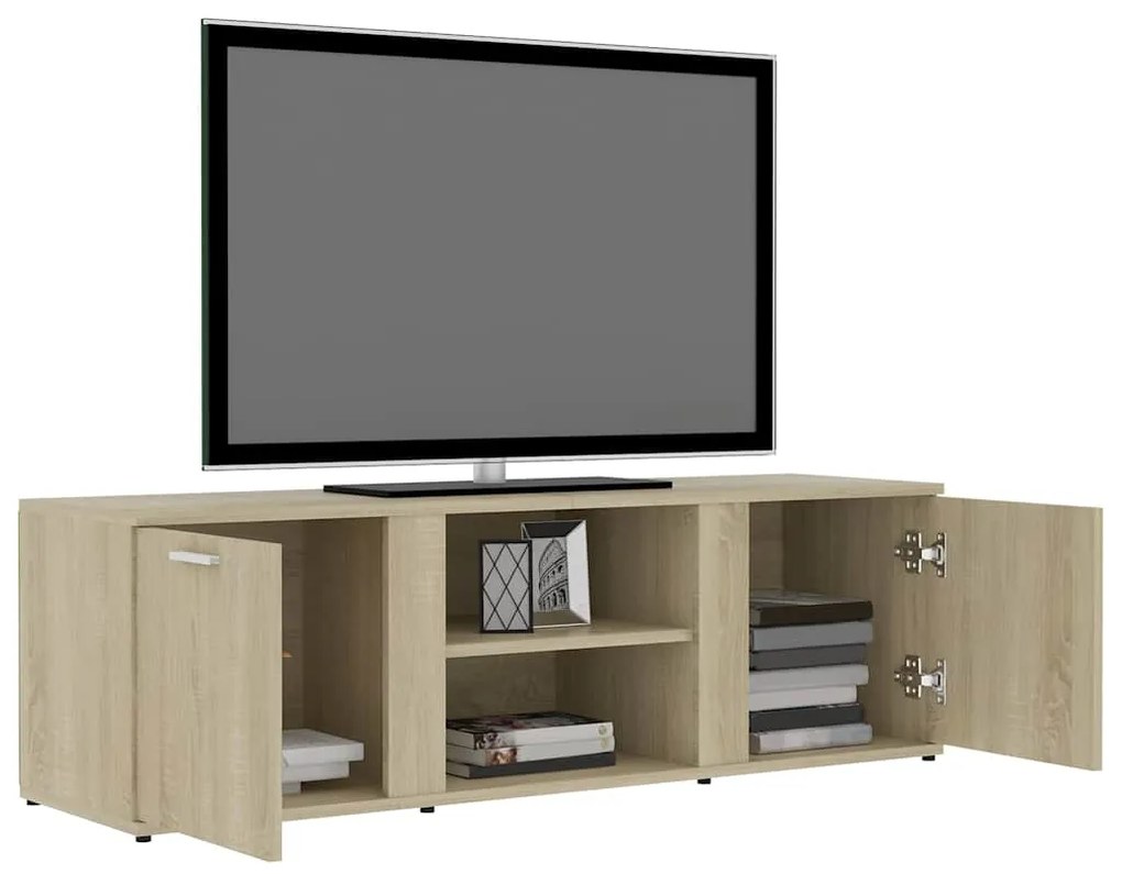 vidaXL Έπιπλο Τηλεόρασης Sonoma Δρυς 120 x 34 x 37 εκ. από Επεξ. Ξύλο