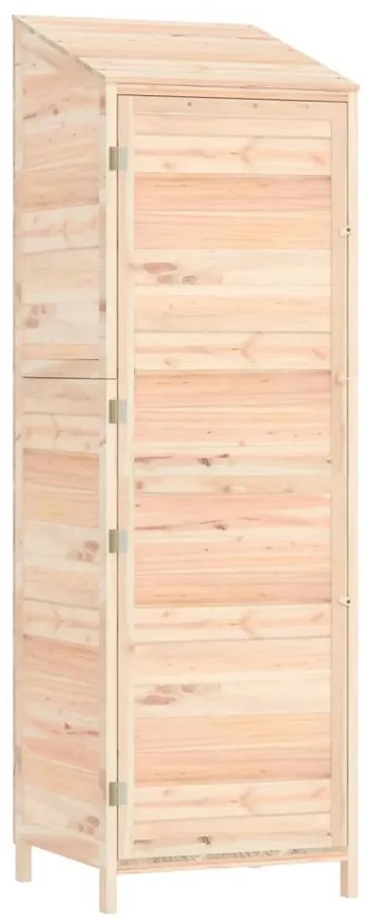 vidaXL Αποθήκη Κήπου 55 x 52 x 174,5 εκ. από Μασίφ Ξύλο Ελάτης