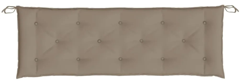 Μαξιλάρι Πάγκου Κήπου Taupe 150x50x7 εκ. Ύφασμα Oxford - Μπεζ-Γκρι