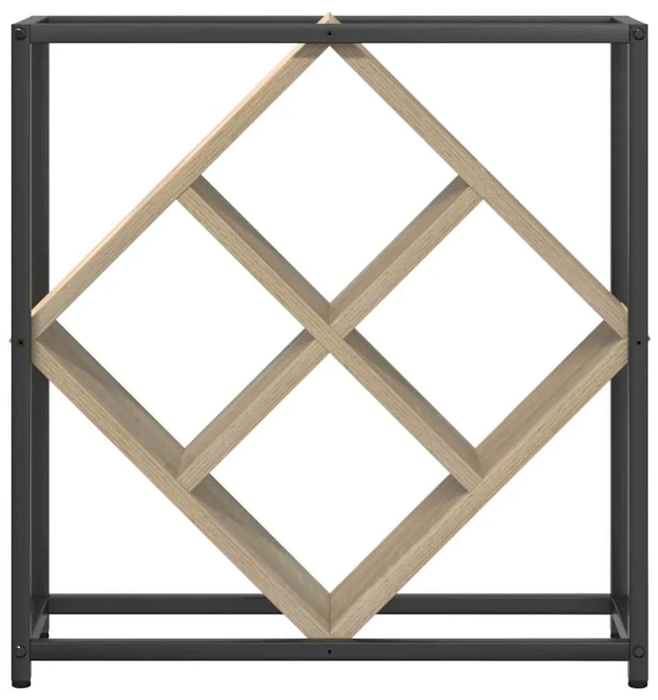 vidaXL Ράφι κρασιών Sonoma Oak 51x18x52,5 εκ. Κατασκευασμένο από ξύλο με επεξεργασία