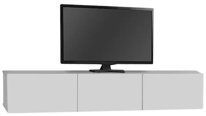 ΕΠΙΠΛΟ ΤΗΛΕΟΡΑΣΗΣ ΕΠΙΤΟΙΧΙΟ DAMLA MEGAPAP ΜΕ LED ΧΡΩΜΑ ΛΕΥΚΟ 180X29,5X29,5ΕΚ.