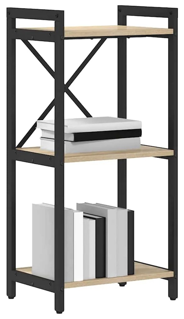 vidaXL Βιβλιοθήκη Sonoma Δρυς 40 x 30 x 83 εκ Επεξεργασμένο ξύλο