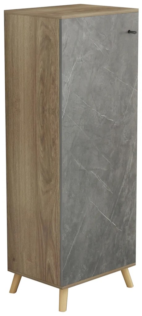 ΠΑΠΟΥΤΣΟΘΗΚΗ-ΝΤΟΥΛΑΠΙ ALVARO HM8954.14 ΜΕΛΑΜΙΝΗ SONAMA-STONE TEXTURE 50Χ38Χ135Yεκ. - 0535147 - HM8954.14