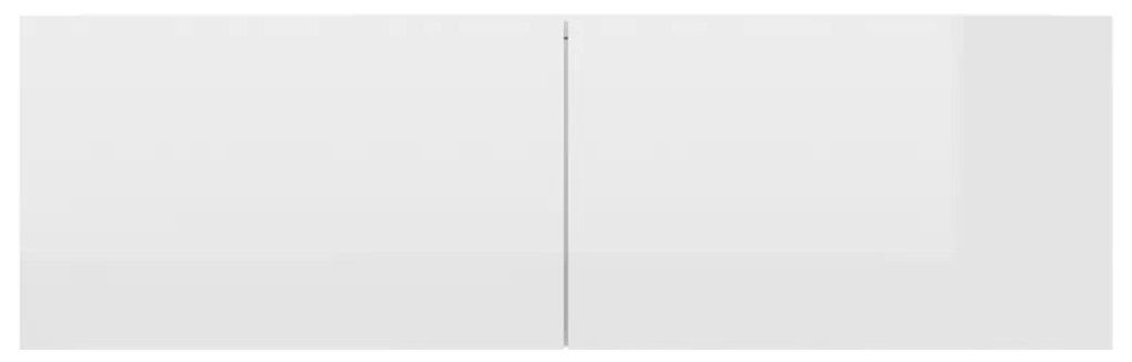 vidaXL Έπιπλο Τηλεόρασης Γυαλιστερό Λευκό 100x30x30 εκ. από Επεξ. Ξύλο