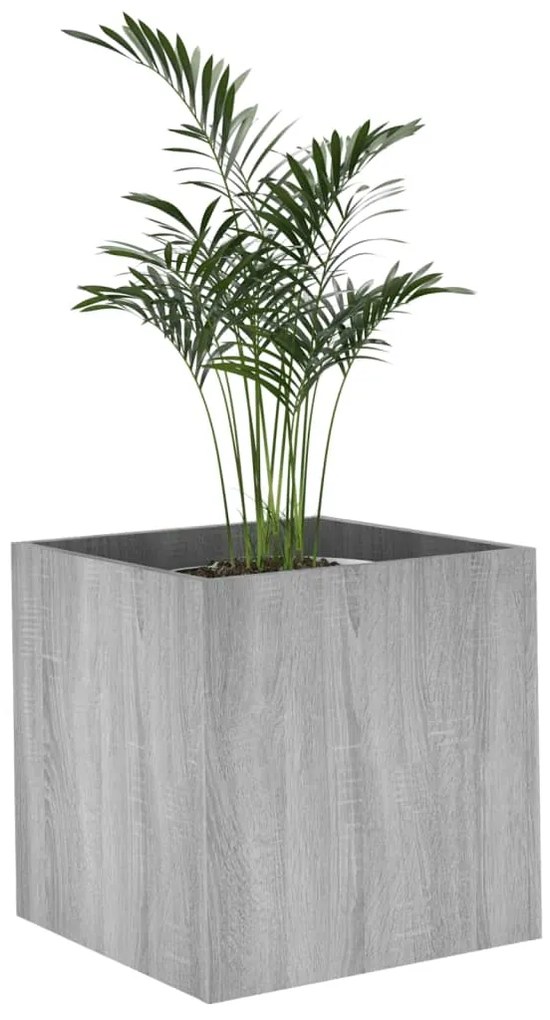 vidaXL Ζαρντινιέρα Γκρι sonoma 40 x 40 x 40 εκ. από Επεξεργασμένο Ξύλο