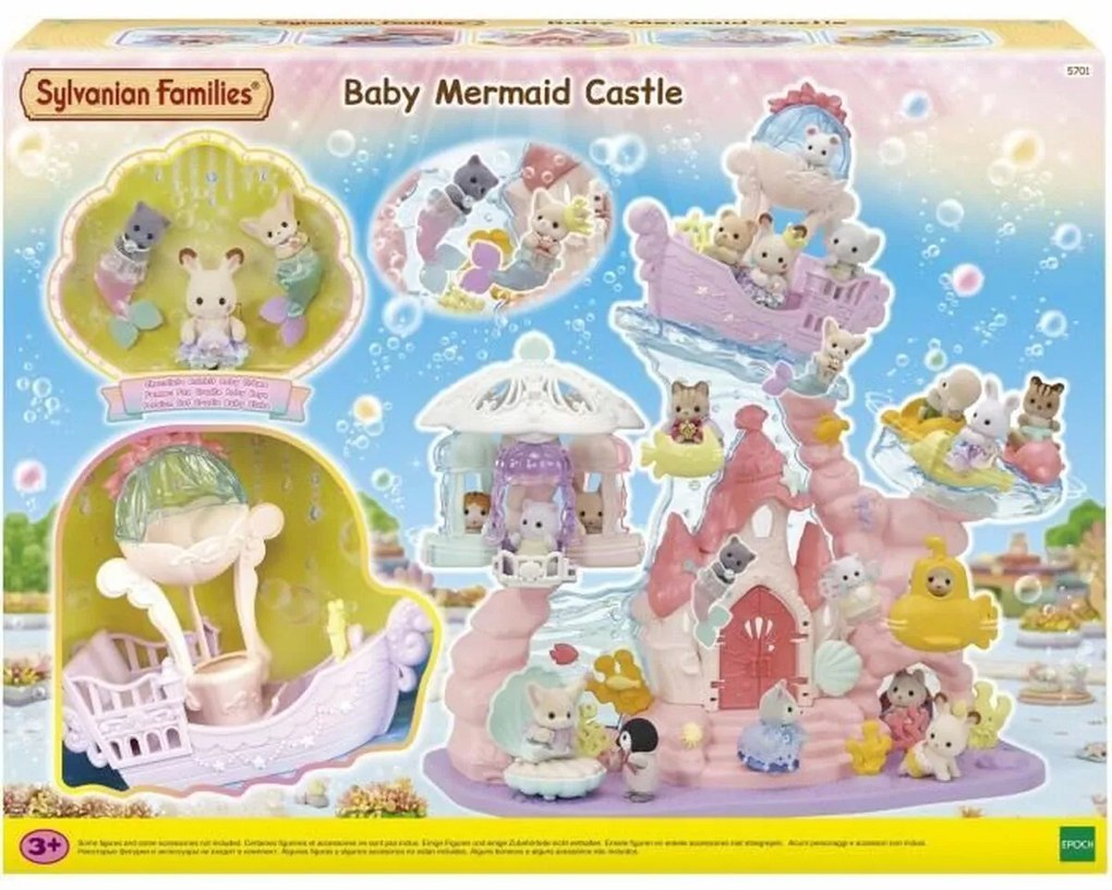 Σετ παιχνιδιών Sylvanian Families Babie Mermaid Castle Πλαστική ύλη
