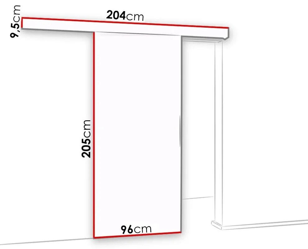 Συρόμενες πόρτες Dover 181, 39 kg, Άσπρο, Πλαστικοποιημένη μοριοσανίδα, Καθρέφτης, Αλουμίνιο | Epipla1.gr