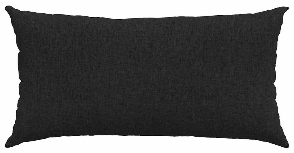 vidaXL Μαξιλάρι Καναπέ 2 pcs Μαύρο 80 x 40 cm ύφασμα