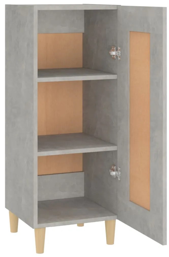 vidaXL Ντουλάπι Γκρι Σκυροδέματος 34,5x34x90 εκ. Επεξεργασμένο Ξύλο
