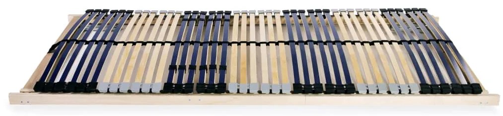 vidaXL Τελάρο Κρεβατιού με 42 Σανίδες &amp; 7 Ζώνες 90 x 200 εκ.