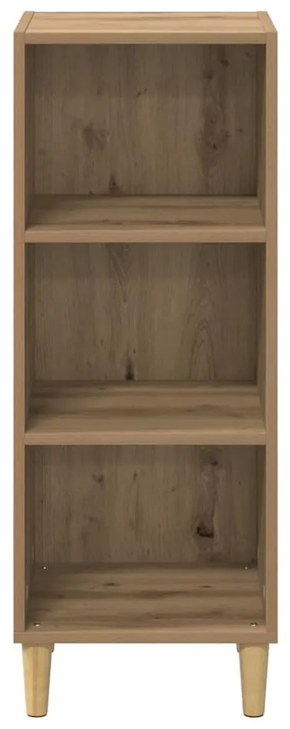 vidaXL Πλαϊνό γραφείο artisan δρυς 32.5 x 34.5 x 90 εκ