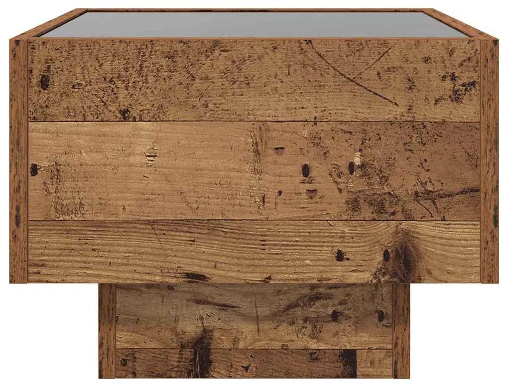 vidaXL Τραπεζάκι σαλονιού Παλιό ξύλο 40 x 40 x 30 cm