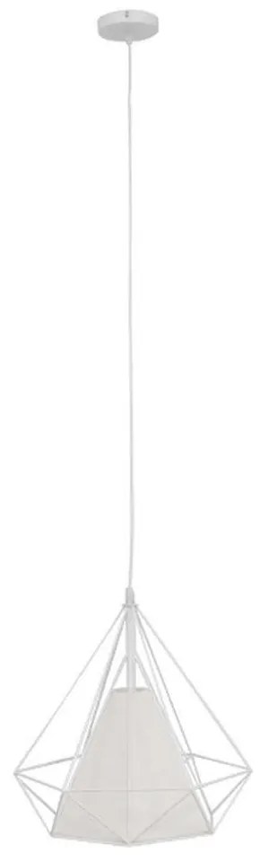 Φωτιστικό Οροφής Kairi 01619 1xΕ27 Με Πλέγμα Φ38x39cm White GloboStar