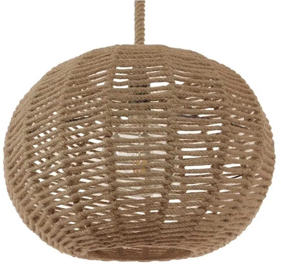 Φωτιστικό Οροφής Capri 01331 Beige GloboStar Rope