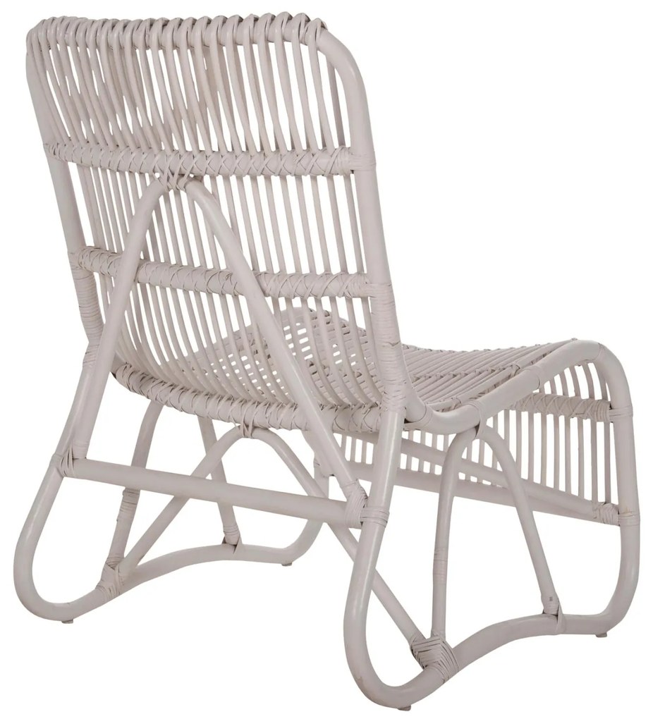 Καρέκλα - Πολυθρόνα BRONNY C9644.02 Λευκό Rattan 60x82x92Υ εκ. 60x2x92 εκ.