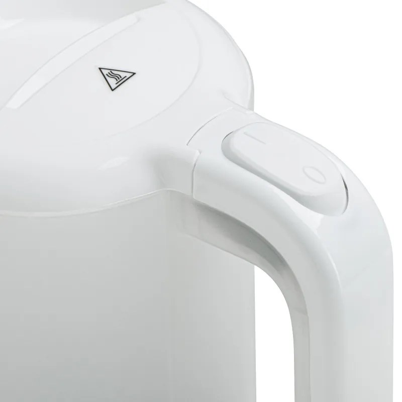 Ηλεκτρικός βραστήρας Adler AD 1381, 900W, 0.5 l, 2 φλιτζάνια και κουτάλα, Επίπεδο θερμαντικό στοιχείο, Προστασία υπερθέρμανσης, Λευκό
