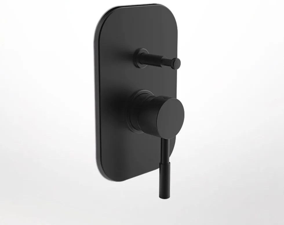 La Torre New Tech Black Matt Μίκτης Εντοιχισμού 2 Εξόδων με Εκτροπέα 12050R-400