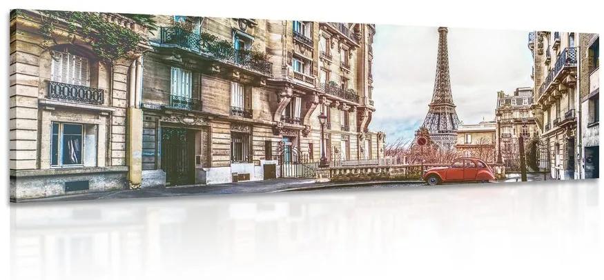 Εικόνα του Πύργου του Άιφελ από την οδό του Παρισιού - 120x40