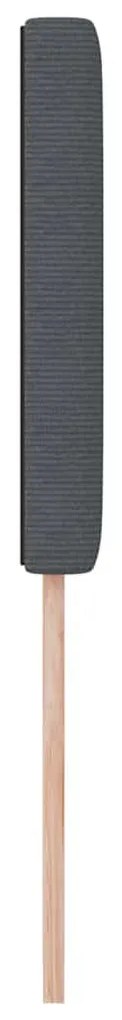 vidaXL LED κεφαλάρι με φώτα λωρίδας LED Σκούρο γκρι 80 cm ύφασμα