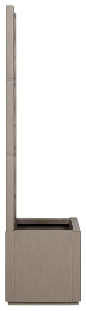 vidaXL Γλάστρα Κήπου Γκρι 36 x 36 x 140 εκ. Πολυπροπυλένιο