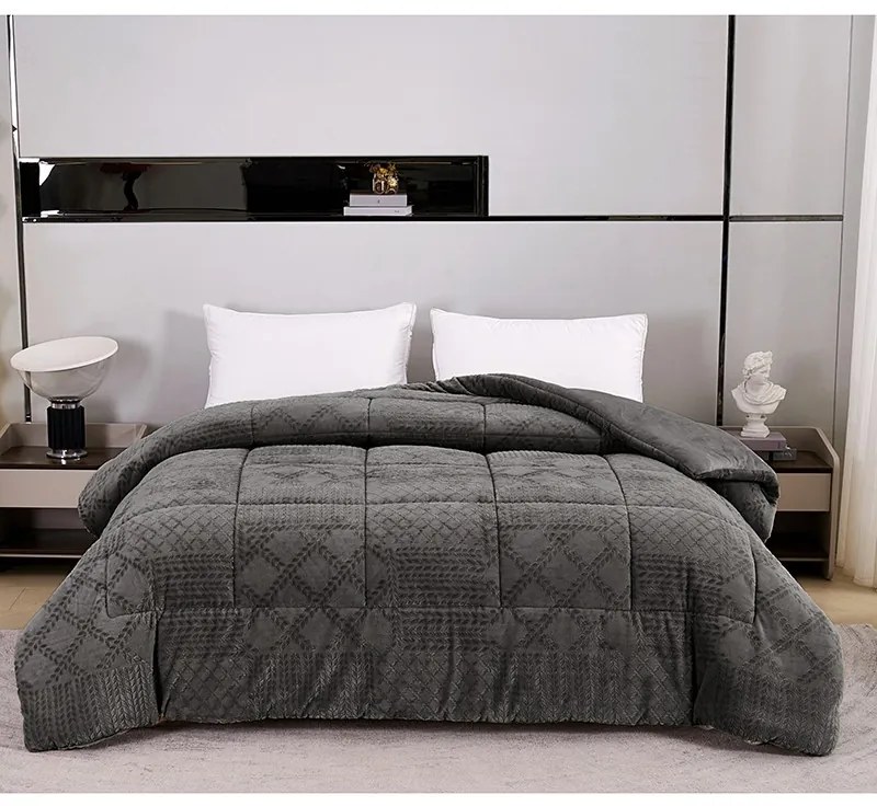 Κουβερτοπάπλωμα Υπέρδιπλο 220x240 Prestige Dark Grey 000000002347