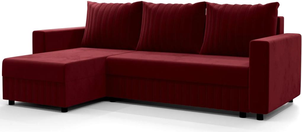 Γωνιακός καναπές Retiro-Kokkino - 233.00Χ140.00Χ90.00cm