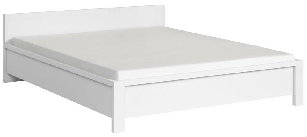 Κρεβάτι Boston E121, Διπλό, Άσπρο, 140x200, Πλαστικοποιημένη μοριοσανίδα, 148x207x61cm, 42 kg | Epipla1.gr