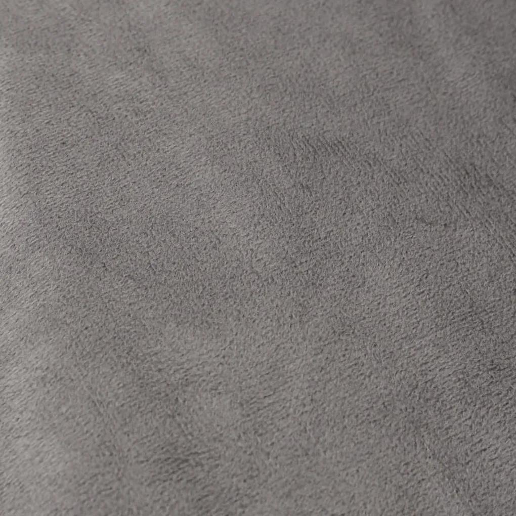 vidaXL Κουβέρτα Βαρύτητας με Κάλυμμα Γκρι 135x200 εκ. 10 κ. Υφασμάτινη