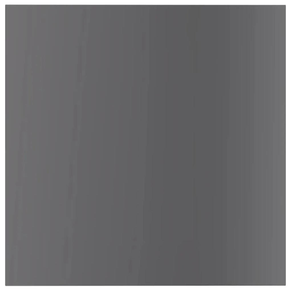 vidaXL Ράφια Βιβλιοθήκης 8 τεμ. Γυαλ. Γκρι 40x40x1,5 εκ. Επεξ.Ξύλο