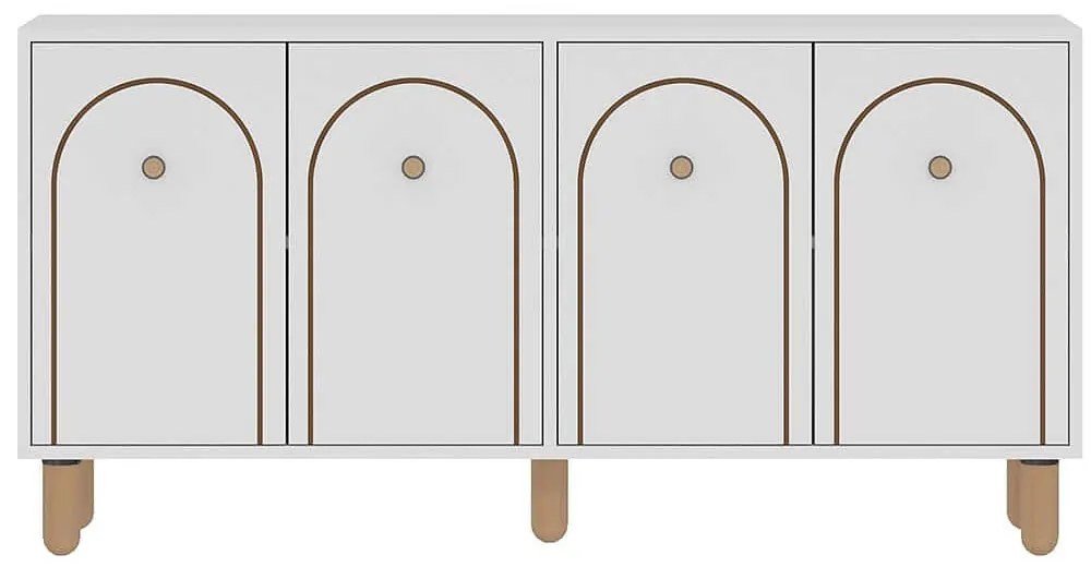 Μπουφές Orion 327ODS1341 150x36x73cm White Μοριοσανίδα, Μελαμίνη