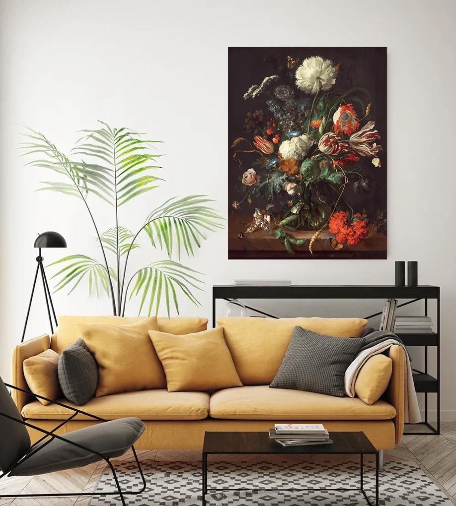 Πίνακας σε καμβά Βάζο με Λουλούδια KNV1646 30cm x 40cm