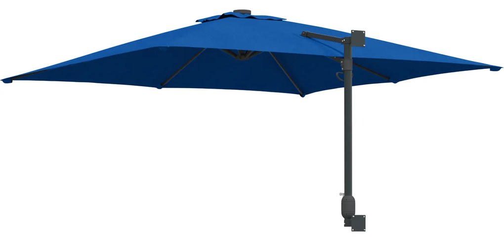 vidaXL Ομπρέλα Τοίχου Κήπου σε Αζούρ Μπλε 247 cm