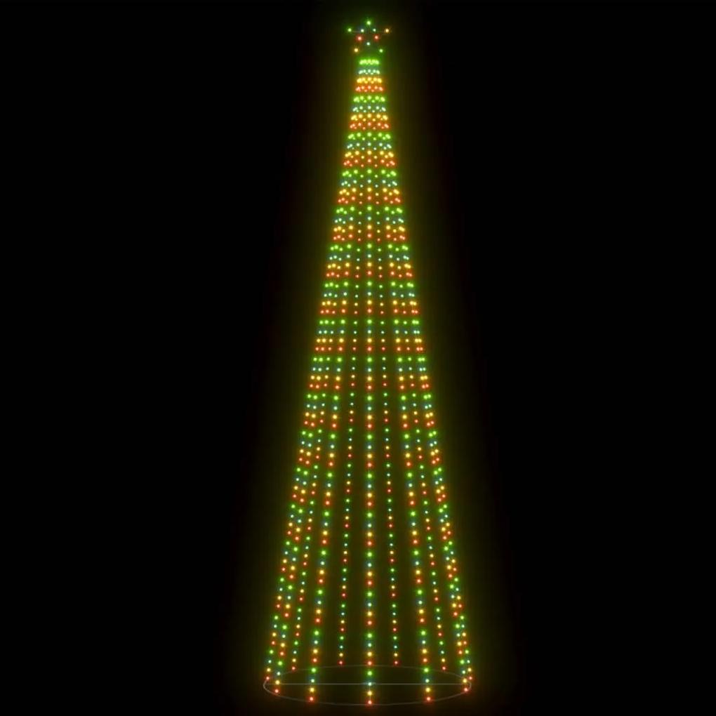 vidaXL Χριστουγεννιάτικο Δέντρο Κώνος 752 LED Πολύχρωμο 160x500 εκ.