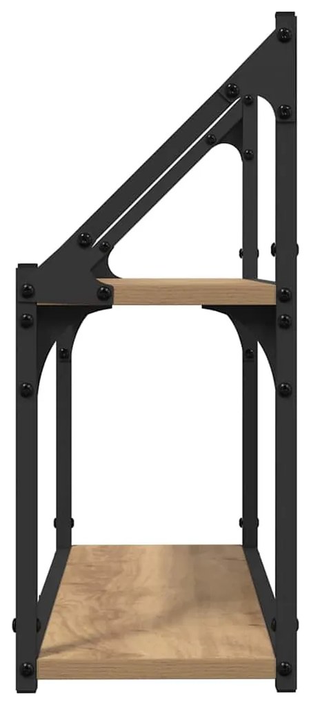 vidaXL Ράφι Τοίχου artisan δρυς 60 x 21 x 51 cm Επεξεργασμένο ξύλο
