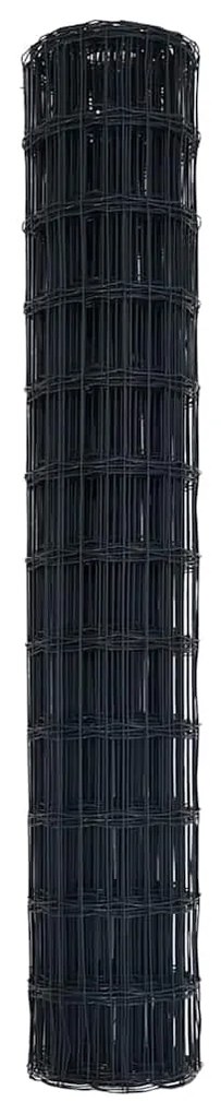 vidaXL Φράχτης Εuro Γκρι 1.2 x 10 m Σίδηρος με επικάλυψη PVC