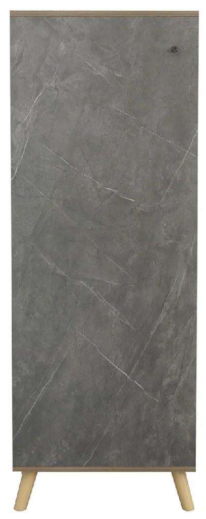 ΠΑΠΟΥΤΣΟΘΗΚΗ-ΝΤΟΥΛΑΠΙ ALVARO HM8954.14 ΜΕΛΑΜΙΝΗ SONAMA-STONE TEXTURE 50Χ38Χ135Yεκ.