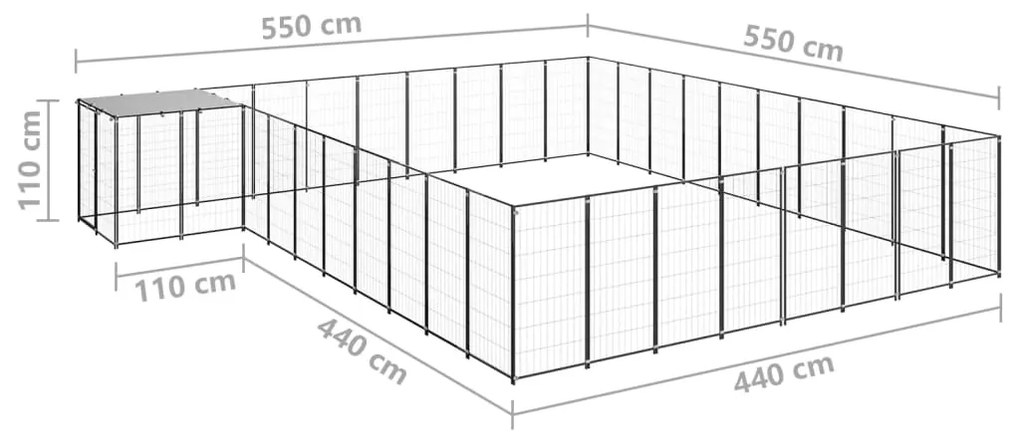 ΣΠΙΤΑΚΙ ΣΚΥΛΟΥ ΜΑΥΡΟ 25,41 Μ² ΑΤΣΑΛΙΝΟ 3082240