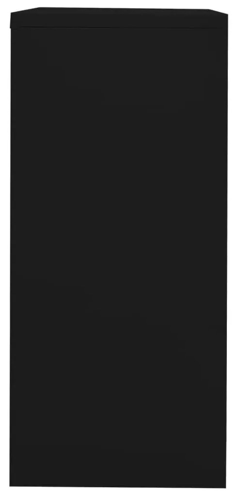 vidaXL Αρχειοθήκη Μαύρη 90 x 46 x 103 εκ. από Ατσάλι