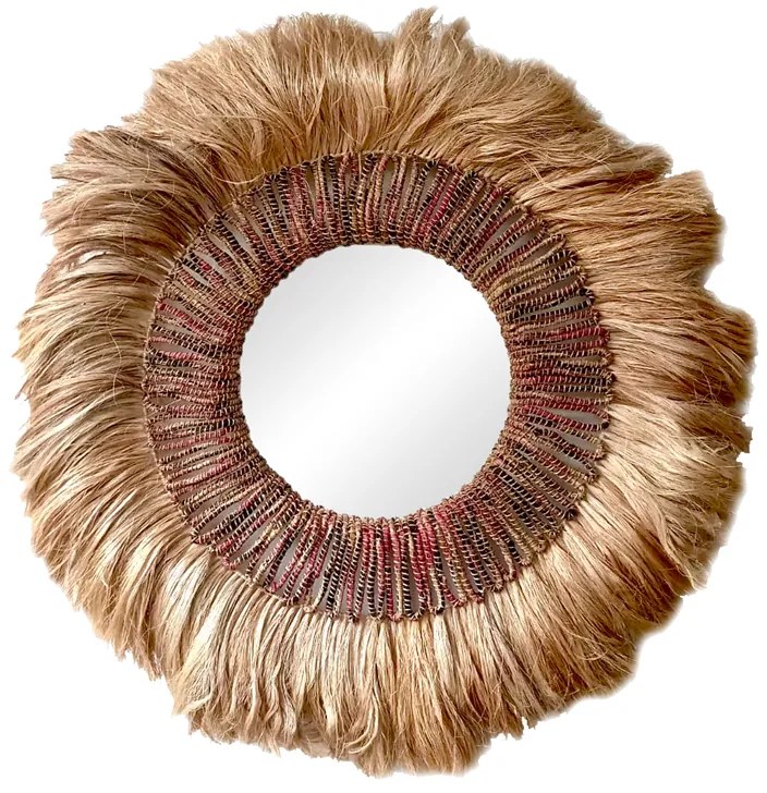 Intrahome Καθρέπτης Jakrene intrahome abaca σε φυσικό χρώμα Φ110x10εκ | SKU: INTRAPA-440111143