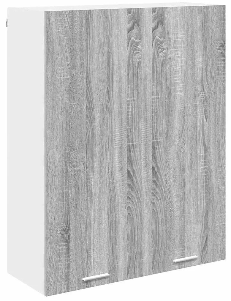 vidaXL Κρεμαστό ντουλάπι με αποθήκευση Γκρίζο Σονομα 80 x 31 x 100 εκ.