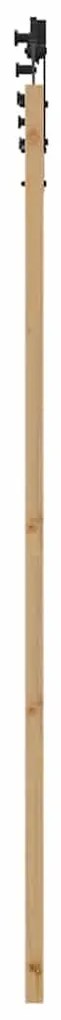 vidaXL Συρόμενη Πόρτα ORKDAL Καφέ 86 x 198.5 cm Μασίφ ξύλο πεύκου