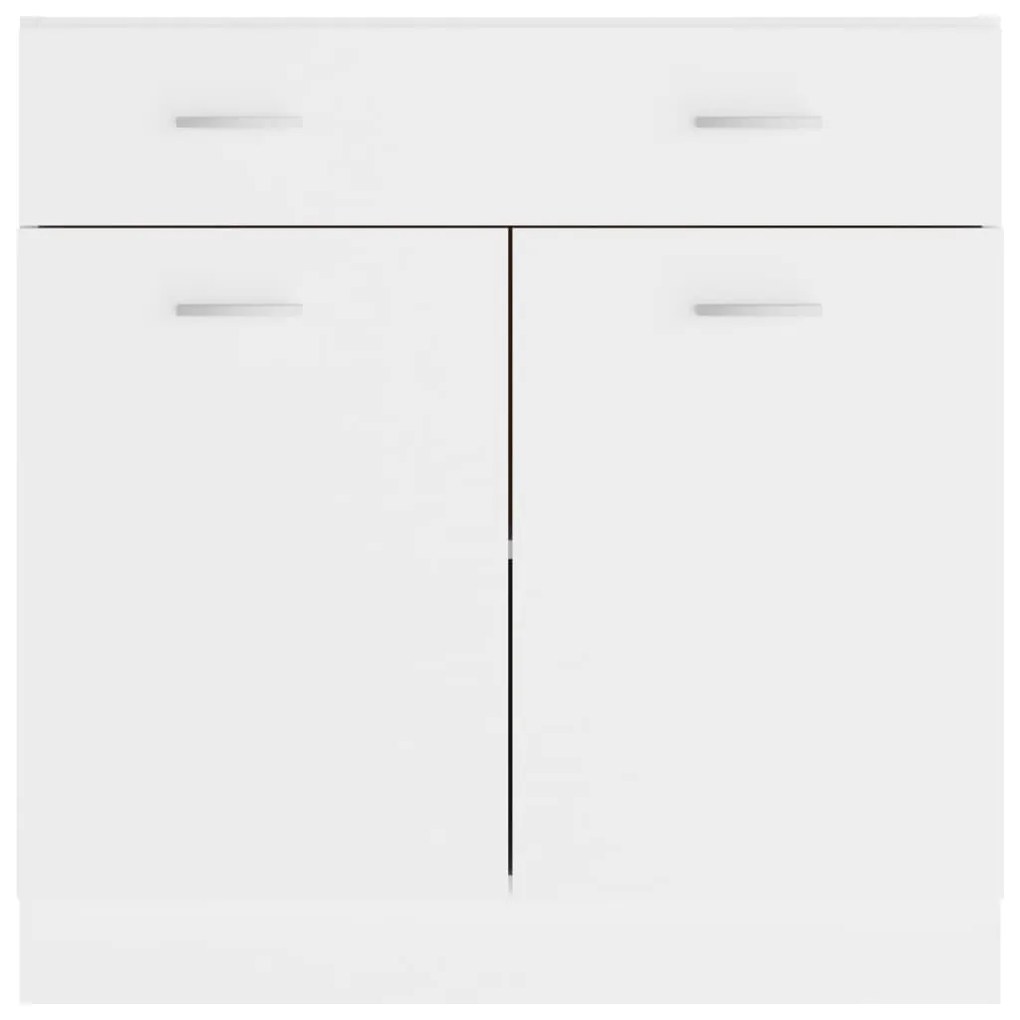 vidaXL Ντουλάπι με Συρτάρια "Lyon" Λευκό 80x46x81,5 εκ. από Τεχνητό Ξύλο