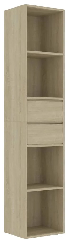 vidaXL Βιβλιοθήκη Χρώμα Sonoma Δρυς 36 x 30 x 171 εκ. από Επεξ. Ξύλο