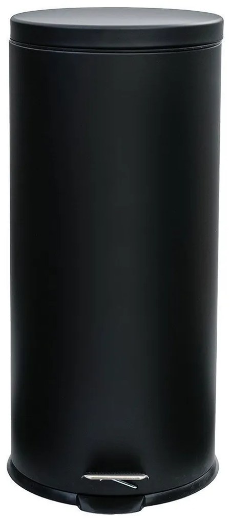 ESTIA ΚΑΔΟΣ ΑΠΟΡΡΙΜΑΤΩΝ CLASSIC SOFT CLOSE 30lt ΜΑΤ ΜΑΥΡΟΣ